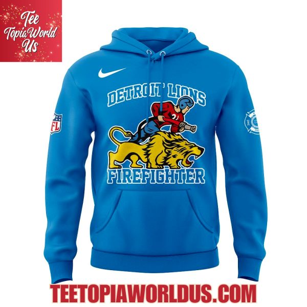 Detroit Lions Firefighter Appreciation 2025 Hoodie
