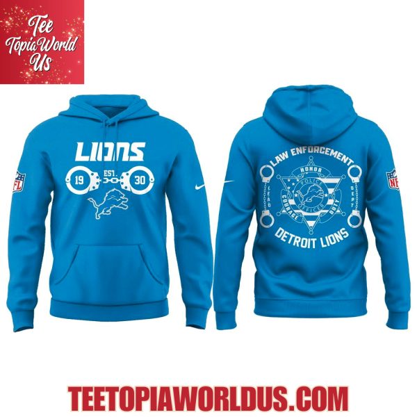 Detroit Lions Law Enforcement Appreciation Day Hoodie