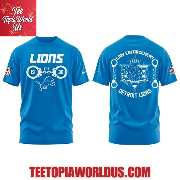 Detroit Lions Law Enforcement Appreciation Day Hoodie
