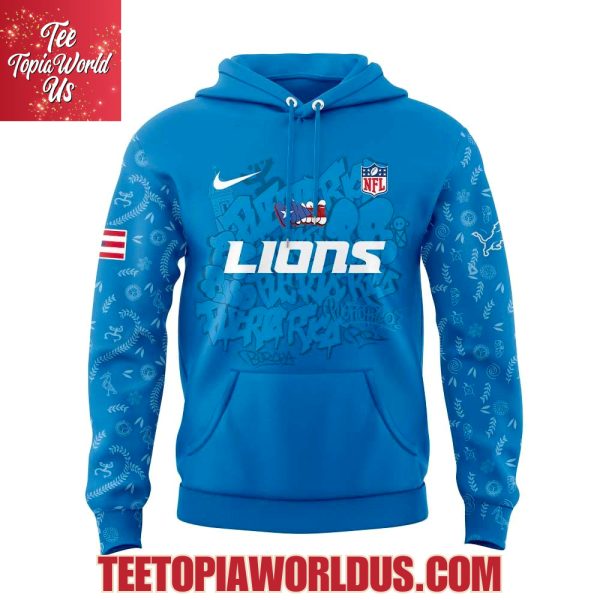 Detroit Lions Puerto Rican Heritage Hoodie