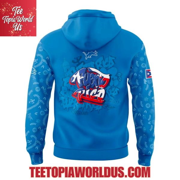 Detroit Lions Puerto Rican Heritage Hoodie