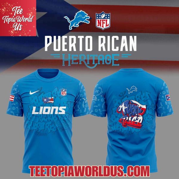 Detroit Lions Puerto Rican Heritage Hoodie