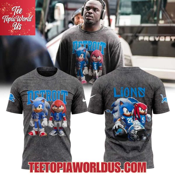 Detroit Lions Sonic and Knuckles T-Shirt, Hoodie