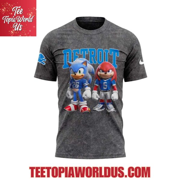 Detroit Lions Sonic and Knuckles T-Shirt, Hoodie