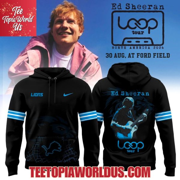 Detroit Lions x Ed Sheeran LOOP Tour 2026 Hoodie North America Collection