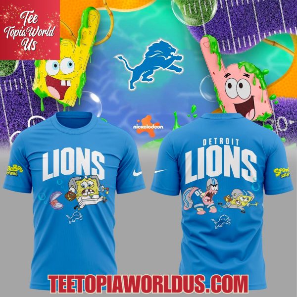 Detroit Lions x SpongeBob T-Shirt, Hoodie