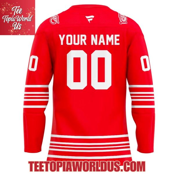 Detroit Red Wings New Uniform Celebrate 100y of Hockeytown Jersey