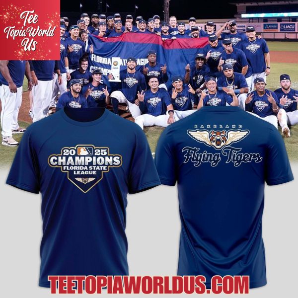 Detroit Tigers 2025 Champions Florida State League Lakeland Flying T-Shirt, Hoodie