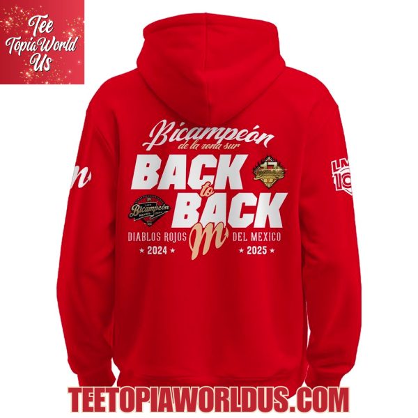 Diablos Rojos del México LMB Bicampeones 2025 Hoodie