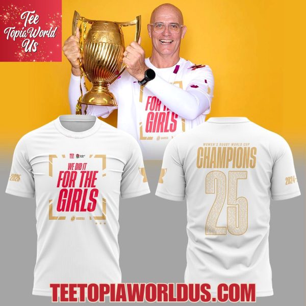 England 2025 Women’s Rugby World Cup Champions For The Girls T-Shirt, Hoodie