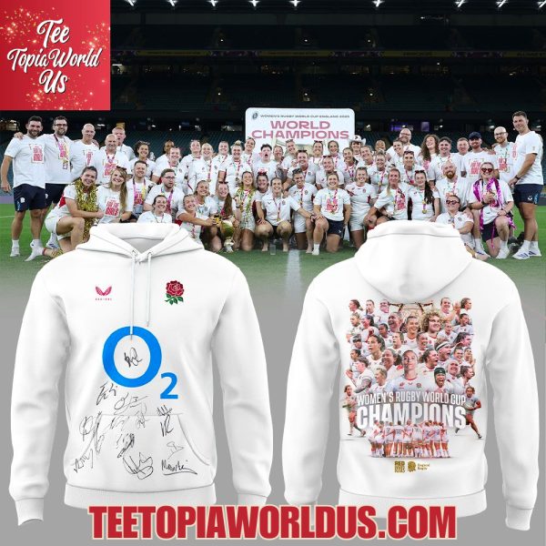 England 2025 Women’s Rugby World Cup Champions Hoodie