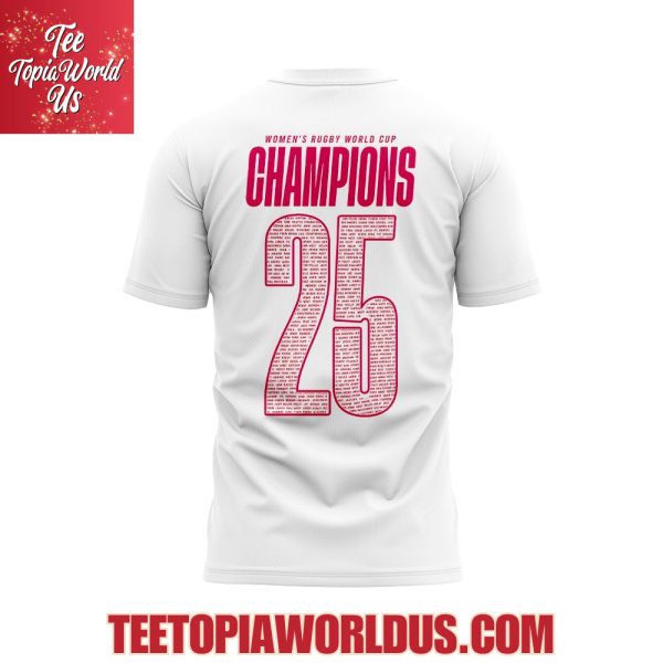 England 2025 Women’s Rugby World Cup Champions T-Shirt