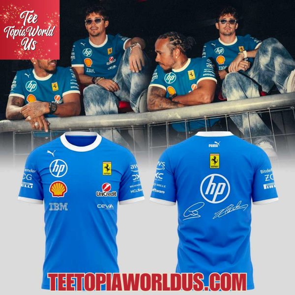 Ferrari HP Puma 2025 Monza Lewis & Charles Signature T-Shirt, Hoodie