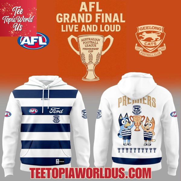 Geelong Cats 2025 AFL Premiers T-Shirt, Hoodie
