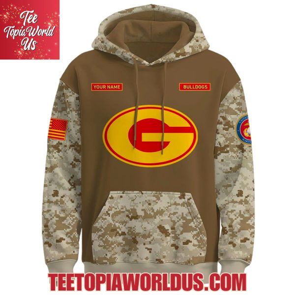 Georgia Bulldogs U.S.M.C 250th Birthday Hoodie
