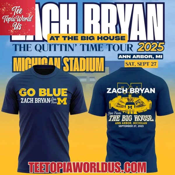 Go Blue Zach Bryan x Michigan Wolverines The Big House T-Shirt, Hoodie
