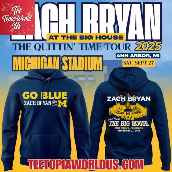 Go Blue Zach Bryan x Michigan Wolverines The Big House T-Shirt, Hoodie