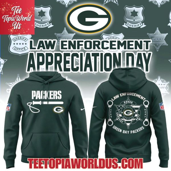 Green Bay Packers Law Enforcement Appreciation Day Hoodie