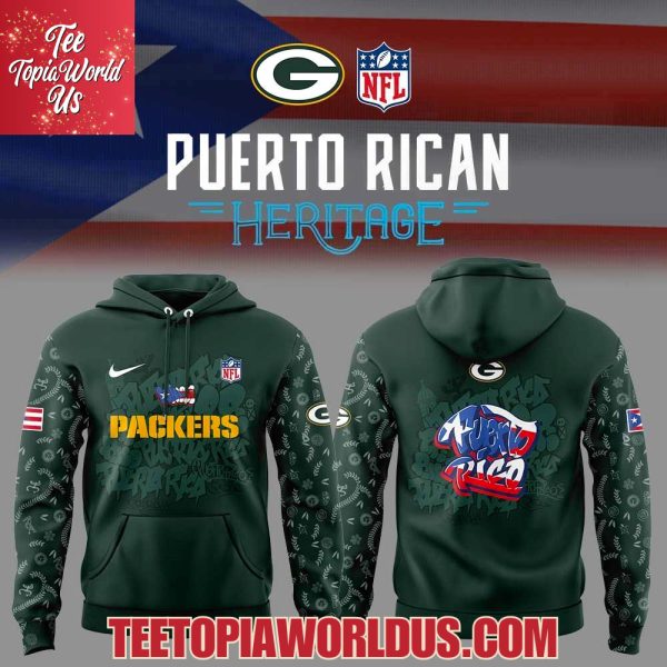 Green Bay Packers Puerto Rican Heritage Hoodie
