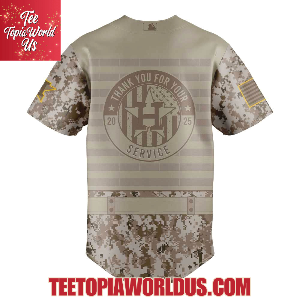 Houston Astros Military Appreciation 250th Annivesay Jersey Custom Name For Fans Houston Astros Military Appreciation 250th Annivesay Jersey Custom Name For Fans