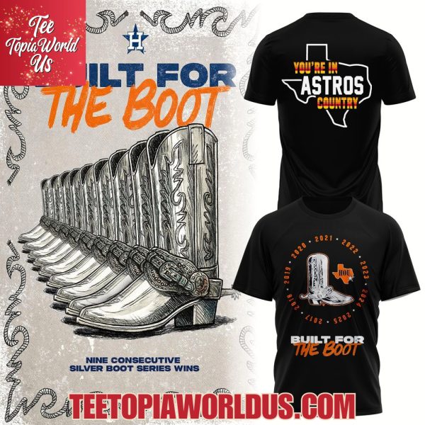 Houston Astros Silver Boot Dynasty 2025 Merch T-Shirt