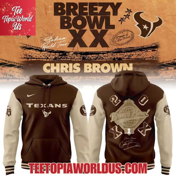 Houston Texans Chris Brown Breezy Bowl XX Signature Hoodie