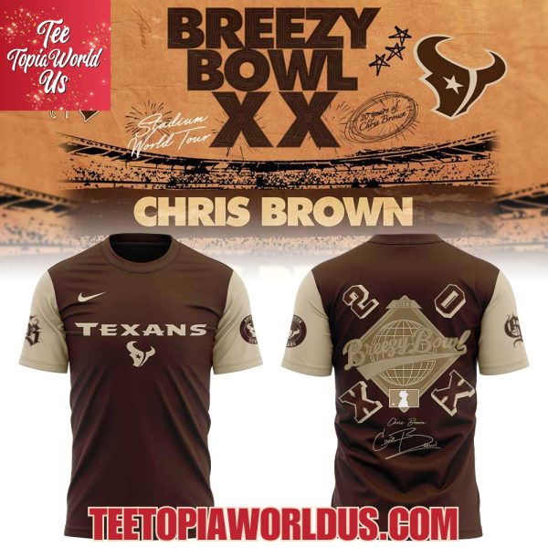 Houston Texans Chris Brown Breezy Bowl XX Signature Hoodie