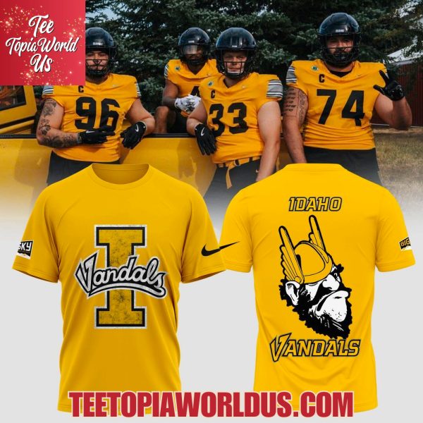 Idaho Vandals Gold Uniform reveal 50 years T-Shirt