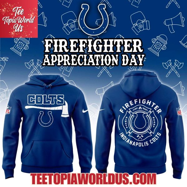 Indianapolis Colts Firefighter Appreciation Day Hoodie
