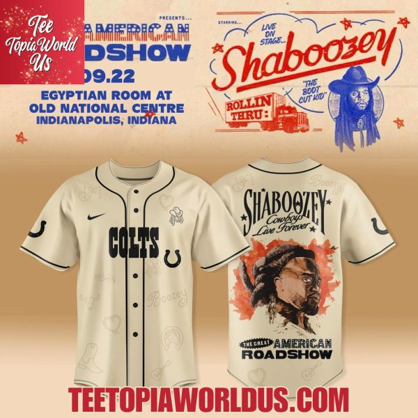 Indianapolis Colts X Shaboozey – The Great American Roadshow 2025 Merch Jersey