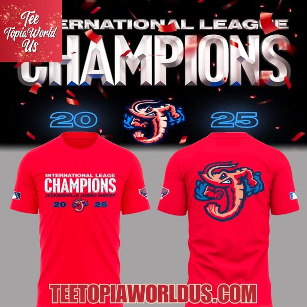Jacksonville Jumbo Shrimp 2025 International League Champions T-Shirt, Hoodie