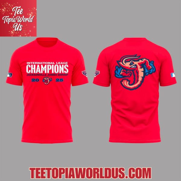 Jacksonville Jumbo Shrimp 2025 International League Champions T-Shirt, Hoodie