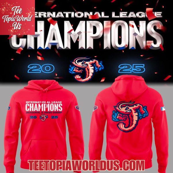 Jacksonville Jumbo Shrimp 2025 International League Champions T-Shirt, Hoodie