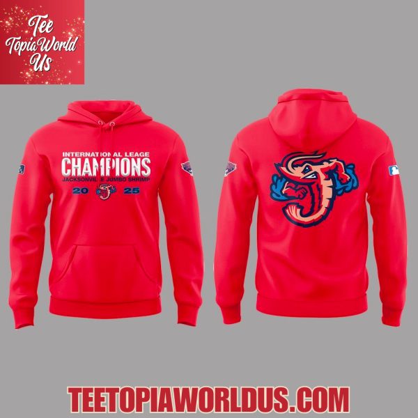 Jacksonville Jumbo Shrimp 2025 International League Champions T-Shirt, Hoodie
