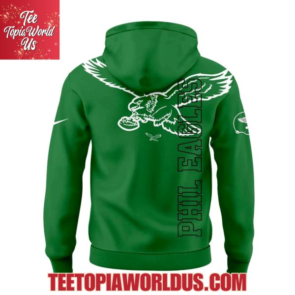 JSP Philadelphia Eagles Kelly Green Throwback Hoodie