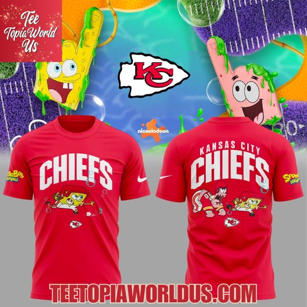 Kansas City Chiefs x SpongeBob T-Shirt, Hoodie