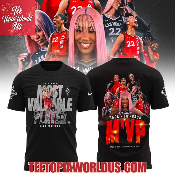 Las Vegas Aces A’ja Wilson 2025 WNBA MVP T-Shirt, Hoodie