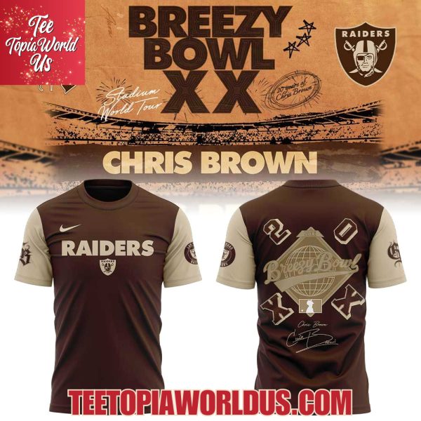 Las Vegas Raiders Chris Brown Breezy Bowl XX Signature Hoodie