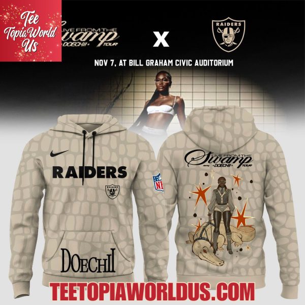 Las Vegas Raiders x Doechii – Live from the Swamp Tour 2025 Hoodie