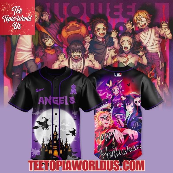 Los Angeles Angels Halloween Demon Slayer 2025 Jersey