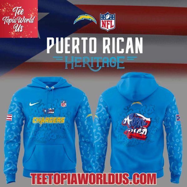 Los Angeles Chargers Puerto Rican Heritage Hoodie
