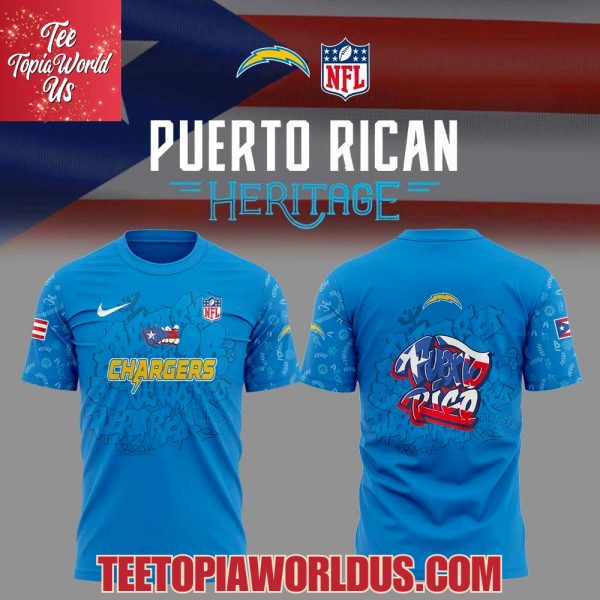 Los Angeles Chargers Puerto Rican Heritage Hoodie