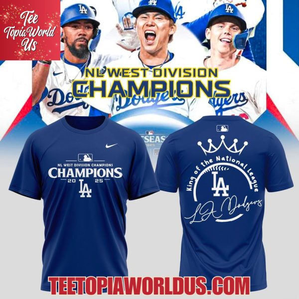 Los Angeles Dodgers 2025 NL West Division Champions T-Shirt, Hoodie