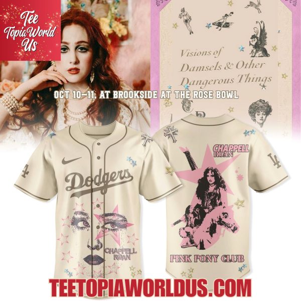 Los Angeles Dodgers X Chappell Roan: Visions of Damsels & Other Dangerous Things Tour Merch Jersey