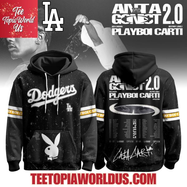 Los Angeles Dodgers x Playboi Carti Antagonist 2.0 Tour 2025 Hoodie