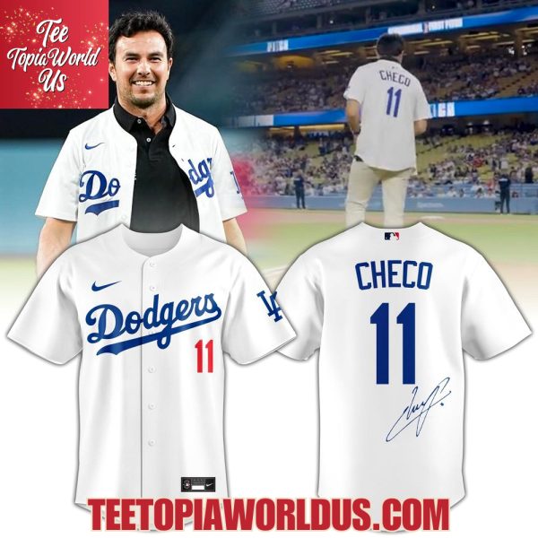 Los Angeles Dodgers x Sergio Pérez Memories September 18 at Dodger Stadium Jersey
