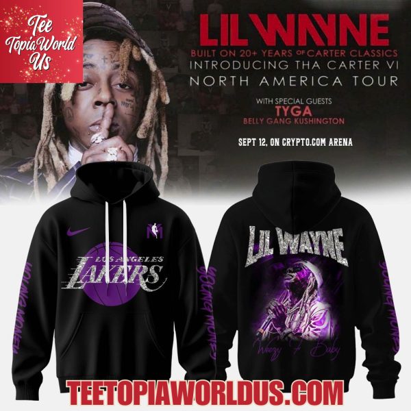 Los Angeles Lakers x Weezy F. Baby x – Tha Carter VI Courtside Hoodie
