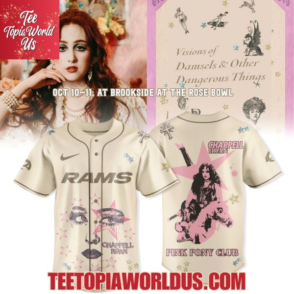 Los Angeles Rams X Chappell Roan: Visions of Damsels & Other Dangerous Things Tour Merch Jersey