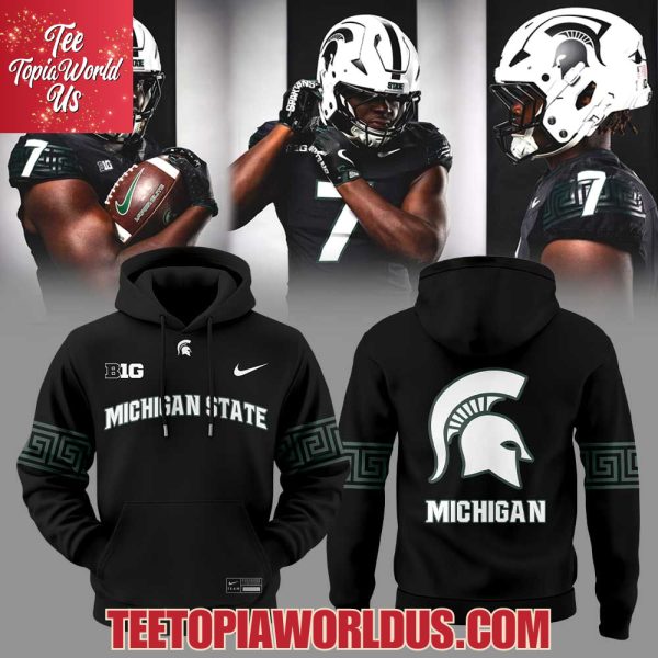 Michigan State Black Spartans Uniform Hoodie