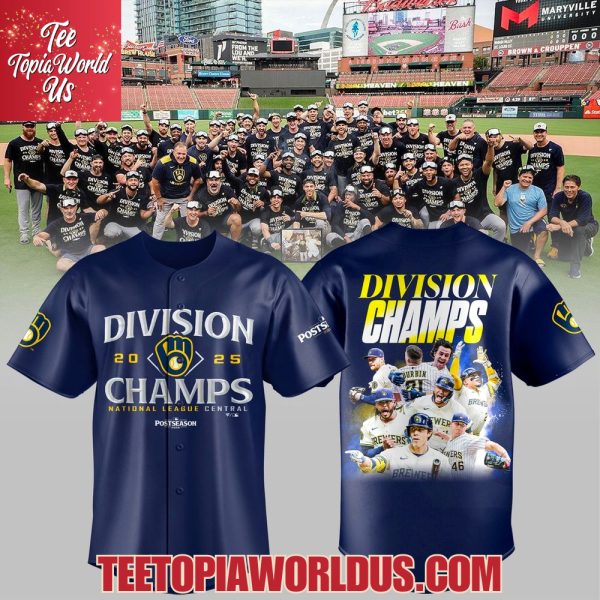 Milwaukee Brewers 2025 NL Central Division Champions Jersey